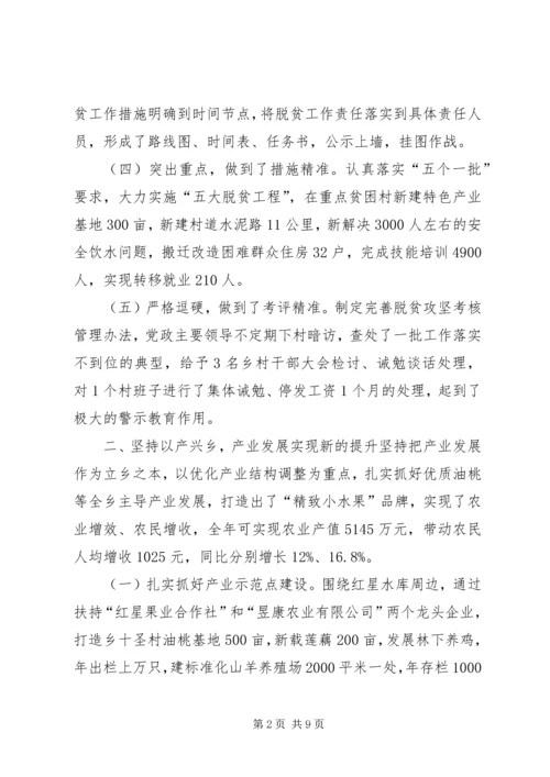 乡镇年度工作总结及工作打算.docx