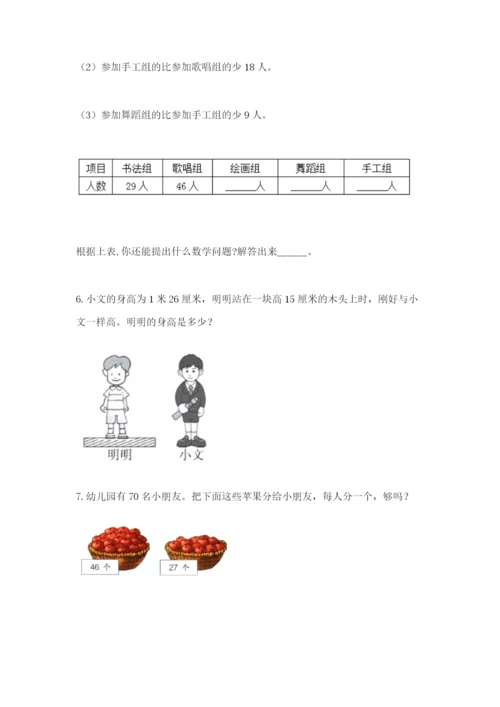 小学二年级数学应用题大全（精选题）.docx