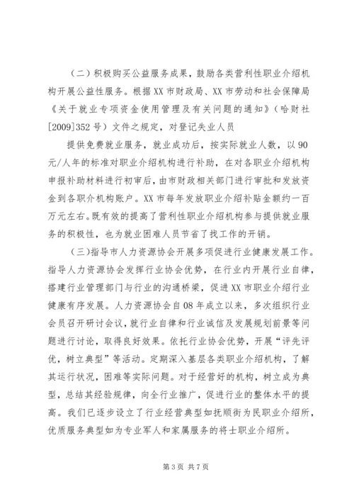 关于人力资源市场机构请示 (4).docx