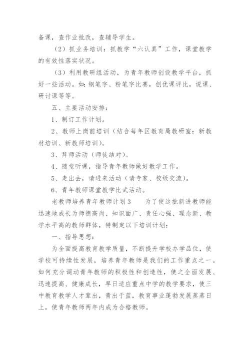 老教师培养青年教师计划.docx