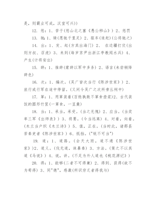 初三语文古诗文言文知识点.docx
