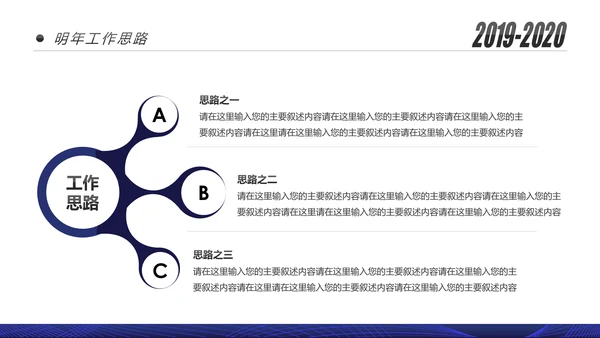 蓝色跨越2020年终总结述职报告工作汇报PPT