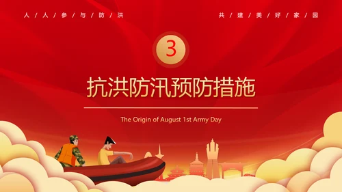 夏季洪水防汛救灾安全防范教育PPT模板