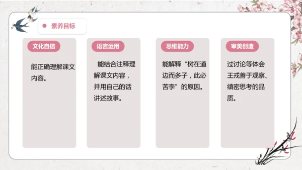 【大单元】统编版四上第八单元  第3课时 25.王戎不取道旁李   课件