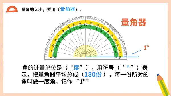 人教版数学四年级《角的度量》课件