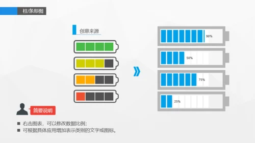 蓝色信息图表精选PPT案例