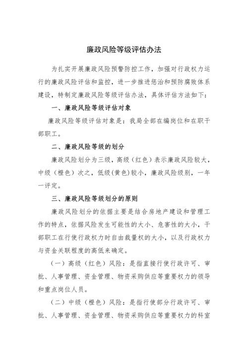 廉政风险防控制度汇编.docx