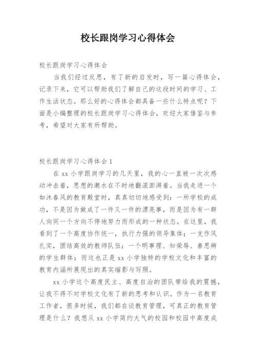 校长跟岗学习心得体会.docx