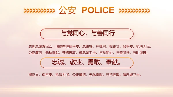 红色大气公安警察年终工作计划动态PPT