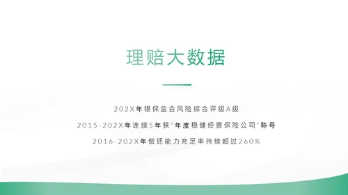 绿色简约大气保险公司工作总结计划动态PPT模板