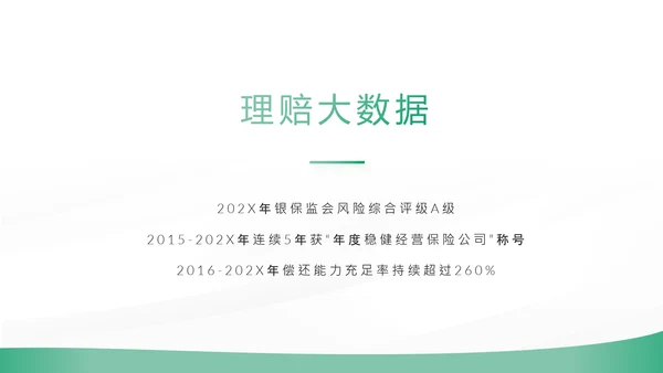 绿色简约大气保险公司工作总结计划动态PPT模板