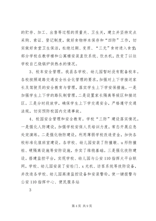 学校安全风险防控专项督查工作情况汇报.docx