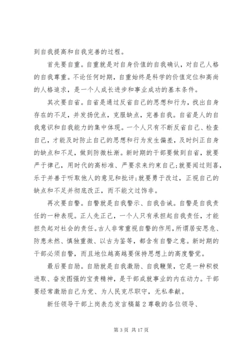 新任领导干部上岗表态讲话稿.docx