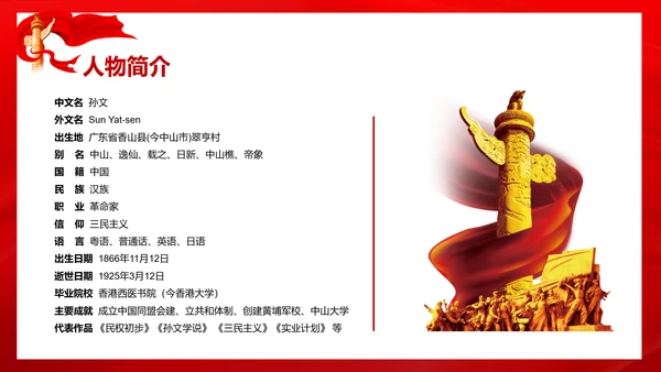 历史人物评价之孙中山PPT课件模板