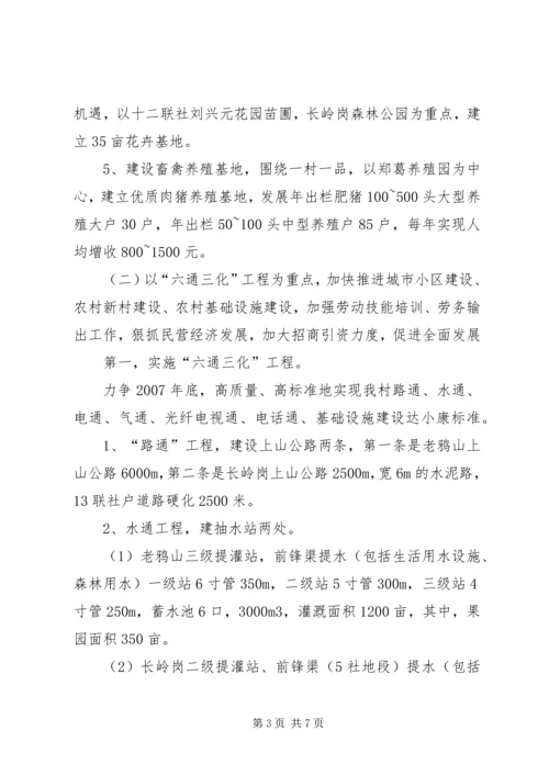 村全面建设小康社会发展规划 (6).docx