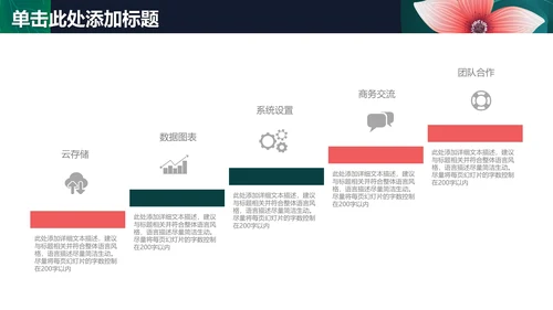 清新文艺花卉工作报告通用PPT模板