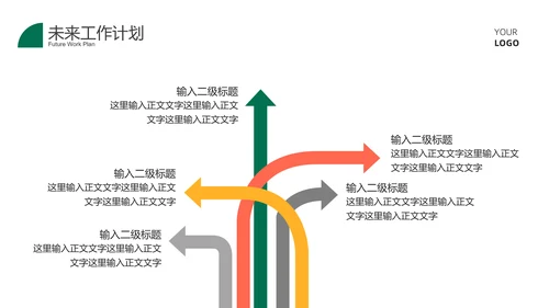 黄色扁平风清新总结汇报PPT模板