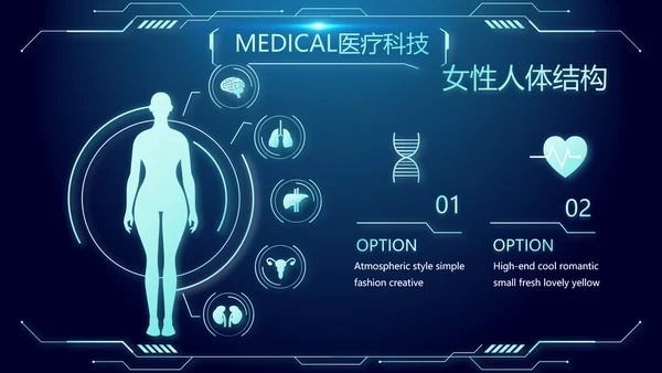 医院医疗科技信息化管理工作总结报告计划动态PPT模板