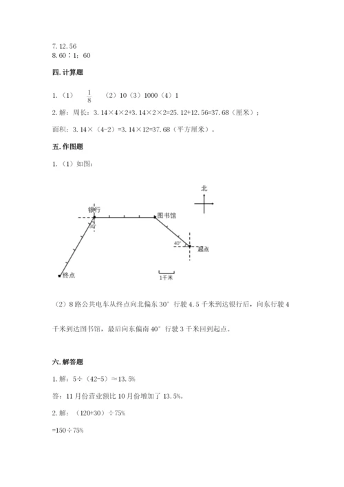 2022人教版六年级上册数学期末卷【综合题】.docx
