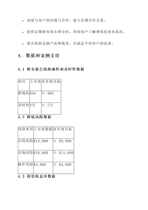 银行财务部年度规划方案