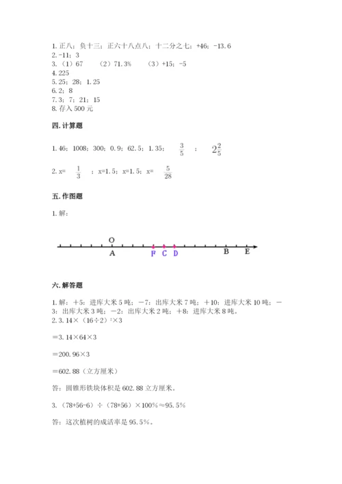 北师大版小学六年级下册数学期末检测试题及答案（典优）.docx
