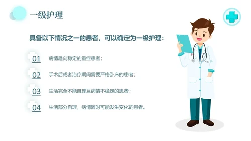 水绿色简约风医疗病房管理制度培训PPT模板