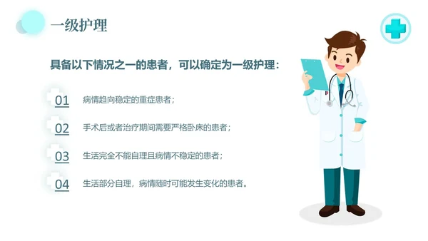 水绿色简约风医疗病房管理制度培训PPT模板
