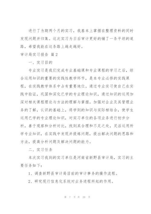 有关审计局实习报告4篇.docx