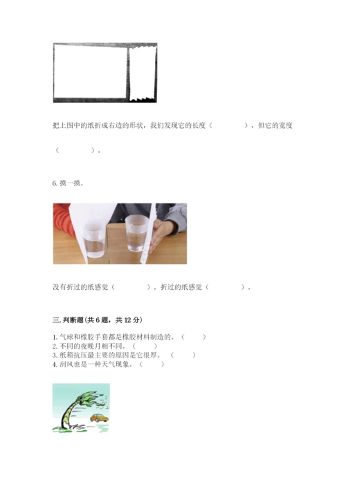 教科版二年级上册科学期末测试卷及参考答案（轻巧夺冠）.docx