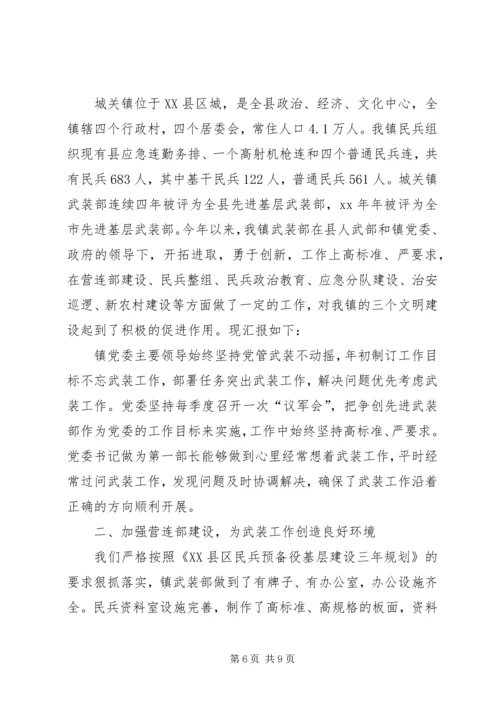 乡镇武装部上半年工作总结.docx