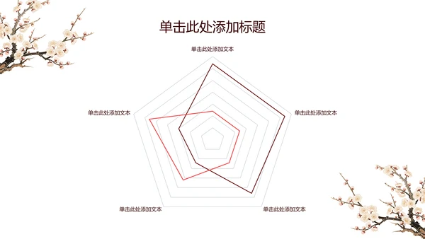 白色简约风梅花介绍PPT模板