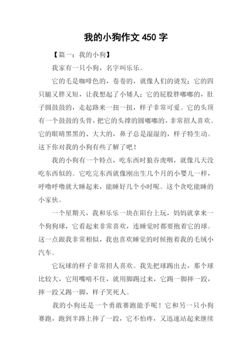 我的小狗作文450字.docx