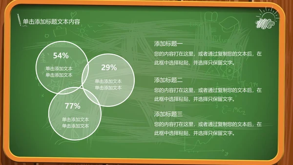 创意黑板教育培训教学设计公开课PPT模板