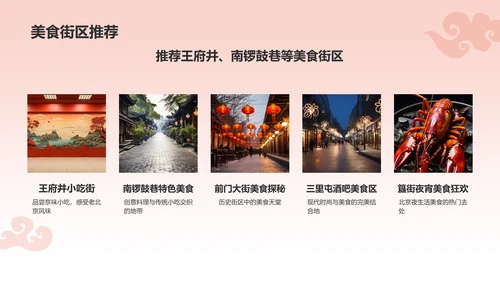 红色国潮风旅游出行计划旅游攻略PPT模板