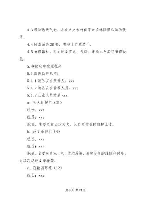 重大危险源应急预案处置方案 (2).docx