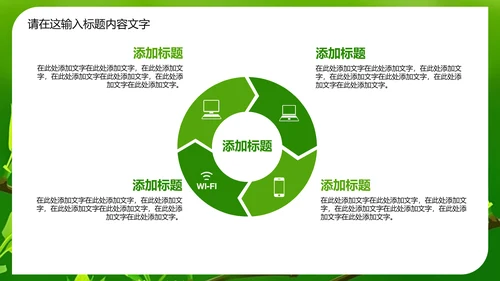 万物苏醒成长嫩芽ppt动态模板