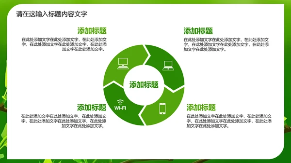 万物苏醒成长嫩芽ppt动态模板