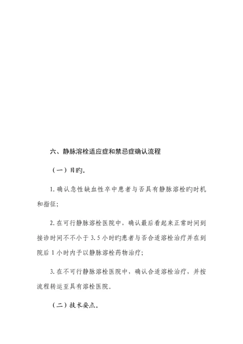 急性脑卒中患者医疗救治重点技术专题方案.docx