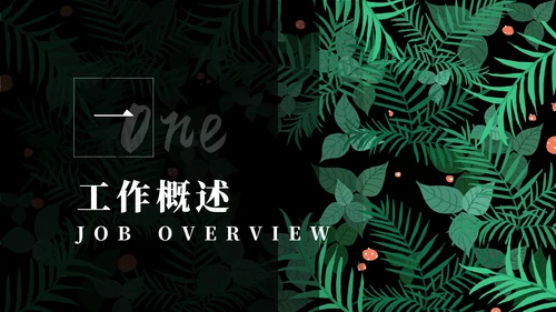 北欧风绿植时尚工作总结汇报通用PPT模板