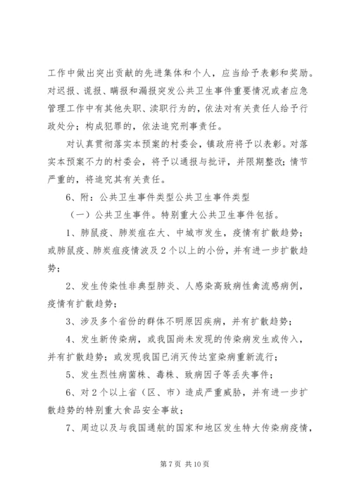 镇突发公共卫生事件应急预案1范文 (5).docx