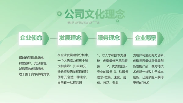 绿色大气医疗公司宣传年终工作总结动态PPT