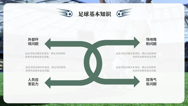 简约商务足球训练营足球培训足球比赛ppt模板