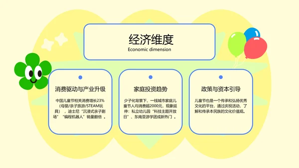 淡黄色扁平儿童节教育PPT模板