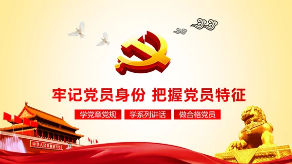 党员身份永远不能忘做合格党员学习教育PPT