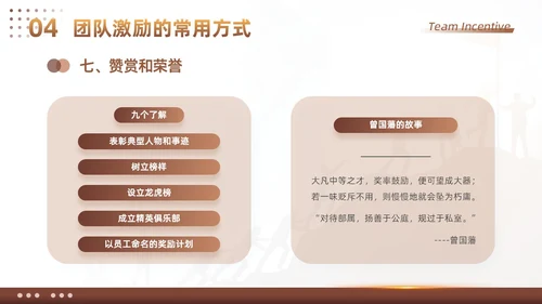 棕色大气商务励志如何做好团队激励企业管理工作总结PPT模板