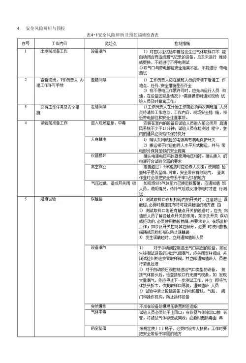 南方电网公司sf6气体交接试验作业指导书征求意见稿