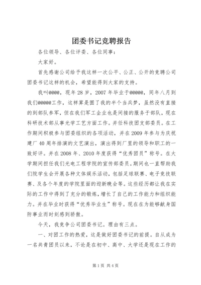 团委书记竞聘报告.docx