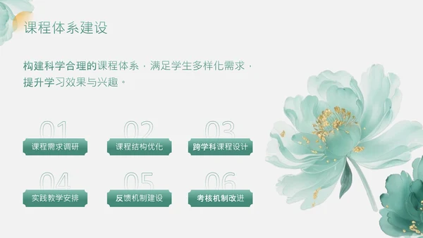 绿色中国风教务主任晋升述职PPT
