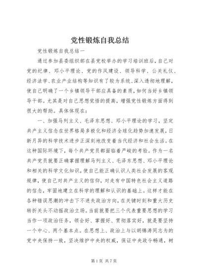 党性锻炼自我总结.docx