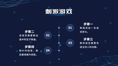 蓝色科技风年会ppt模板